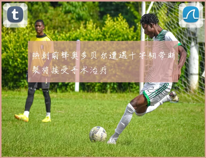 热刺前锋奥多贝尔遭遇十字韧带断裂将接受手术治疗
